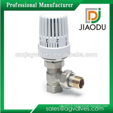 JD-4512 Chine Fabricant Vanne à radiateur thermostatique en laiton 1/2 "